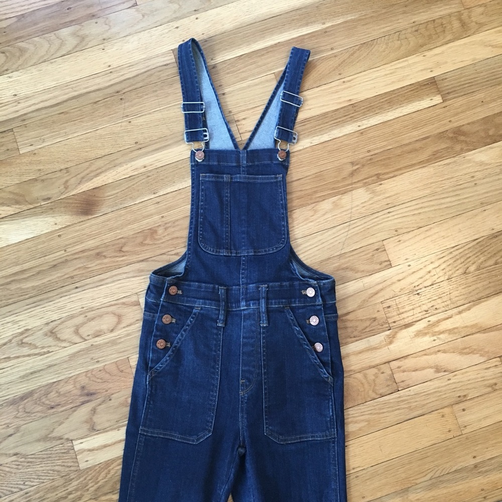 Madewell skinny overalls in judd wash